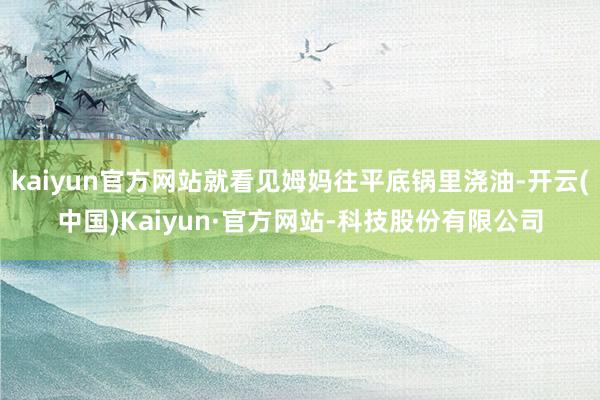 kaiyun官方网站就看见姆妈往平底锅里浇油-开云(中国)Kaiyun·官方网站-科技股份有限公司